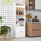Costway 71" Farmhouse Bookcase with Doors with 6 Shelves & 2-Door Cabinet for Bedroom White/Black